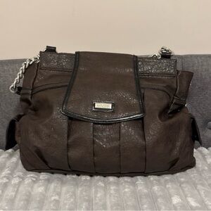 Miche Katheryn Prima Brown Shoulder Bag with Silver Accents